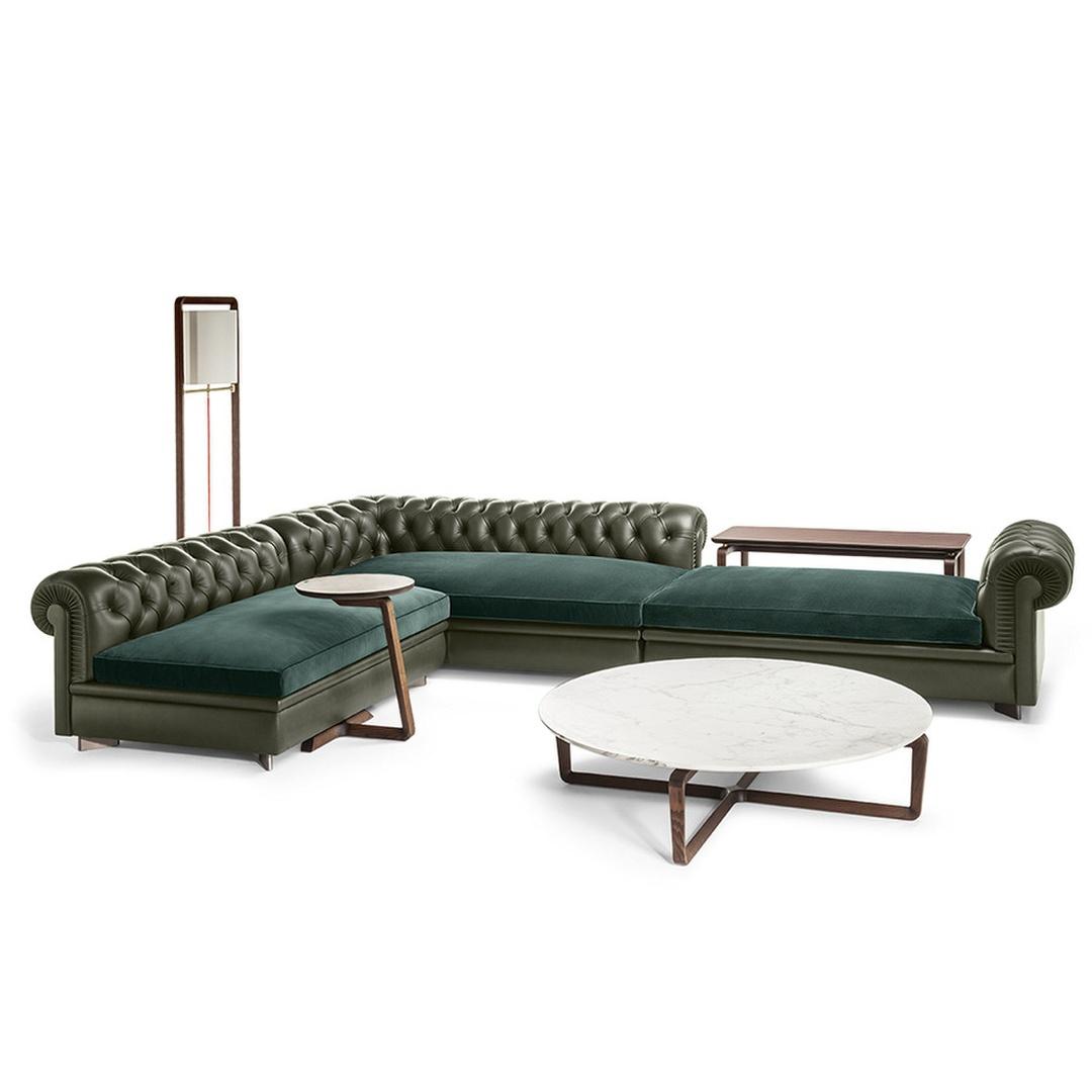 Modern Round Marble Top Coffee Table - Image 3