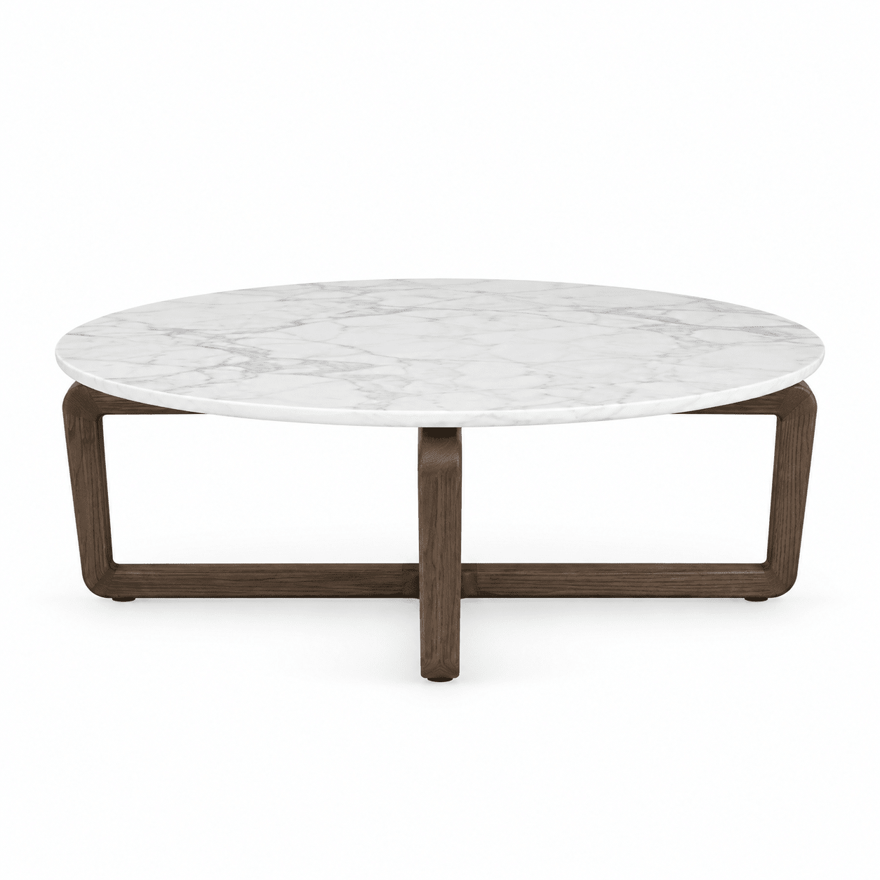 Modern Round Marble Top Coffee Table
