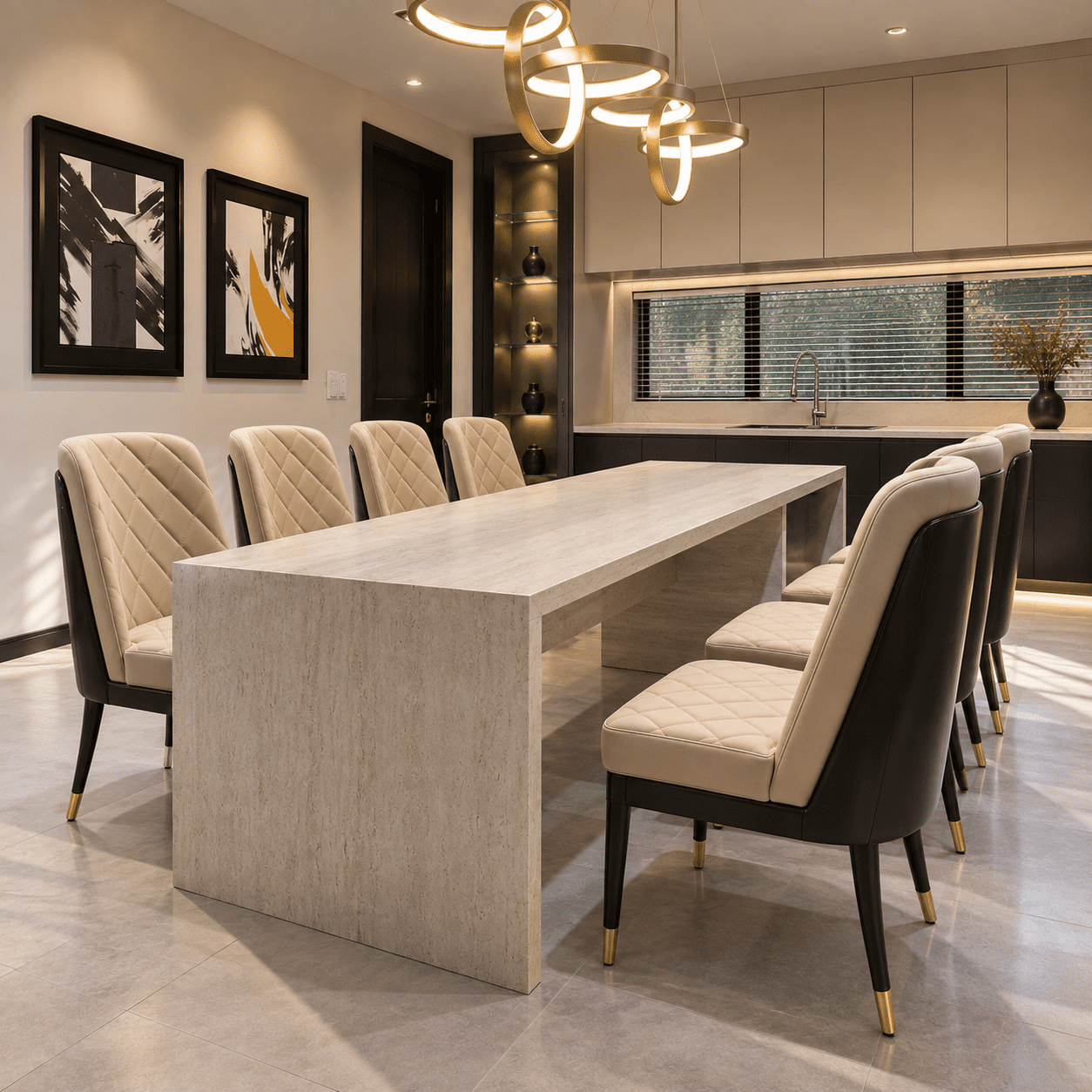 Modern 8-Seater Dining Table - Image 3